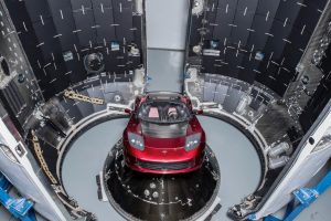 La Tesla Roadster arrivata nello spazio