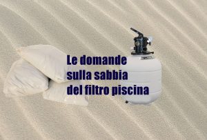 Sabbia del filtro piscina