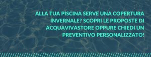 Rimuovere la copertura invernale della piscina