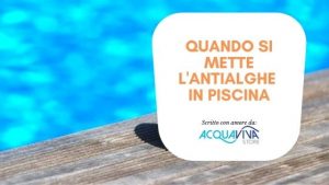 quando si mette l'antialghe in piscina