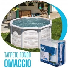 Kit Finlandia piscina diam.240xh120 cm + tappeto fondo