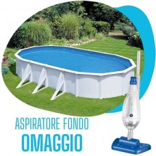 Kit Fidji piscina 500x300xh120 cm + aspiratore fondo manuale
