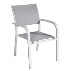 Sedia in alluminio bianco Viareggio 