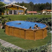 Amazonia piscina fuori terra Gre 610 cm - 375 cm - h 132 cm