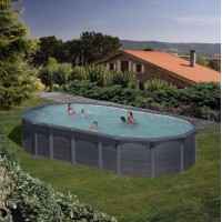 Capri piscina fuori terra  Gre 730 cm - 375 cm - h 132 cm