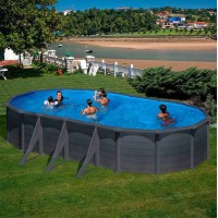 Granada piscina fuori terra Gre 730 cm - 375 cm - h 132 cm