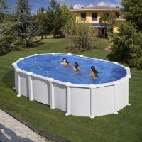 Haiti piscina fuori terra Gre 610 cm - 375 cm - h 132 cm