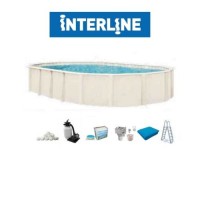 Century piscina fuori terra 850 cm - 490 cm - h 132 cm