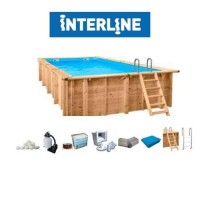 Piscina in legno Bali rettangolare 790 cm - 400 cm - h 138 cm 