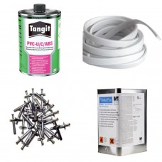 Materiali e accessori per fissaggio teli PVC