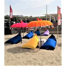 Pouf sdraio per giardino e spiaggia