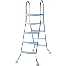 Scaletta piscine Gre inox 142 cm - 2 x 4 gradini - piattaforma