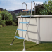 Scaletta piscine Gre inox 142 cm - 2 x 4 Gradini - Piattaforma