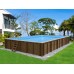Bali piscina in legno quadrata 210 cm - 210 cm - h 78 cm 