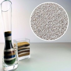 Sabbia decorativa bianca 0,7/1,2 mm sacco da 1Kg