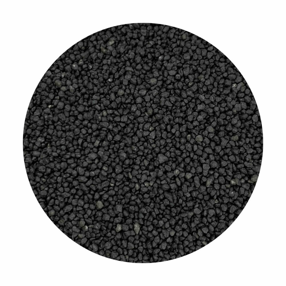 Sabbia decorativa nera 0,7 / 1,2 mm sacco da 25 Kg