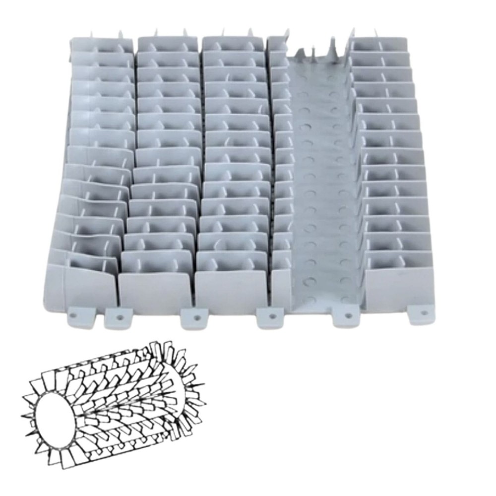 26 - Spazzola combinata grigia Dolphin Wave 30