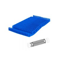 Spazzola lunga PVC comb. blu robot Dolphin Luminus