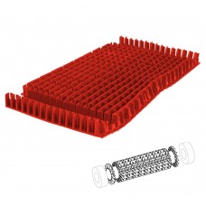 Spazzola lunga PVC comb. rossa robot Dolphin Magic/Diagnostic