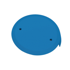 Coperchio carter laterale azzurro Dolphin Premier