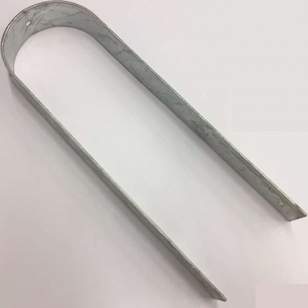 Staffa "U" per fissaggio corrimano 10 cm 