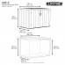 Magazzino Polietilene da Giardino Storage 191 cm x 107 cm x h 132 cm