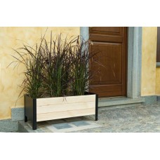 Fioriera in legno e metallo Lavanda 58 cm x 36 cm x h 32 cm