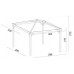 Gazebo in legno Ischia 304 x 304 cm h 270 cm