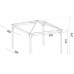 Gazebo in legno Ischia 364 x 304 cm h 270 cm