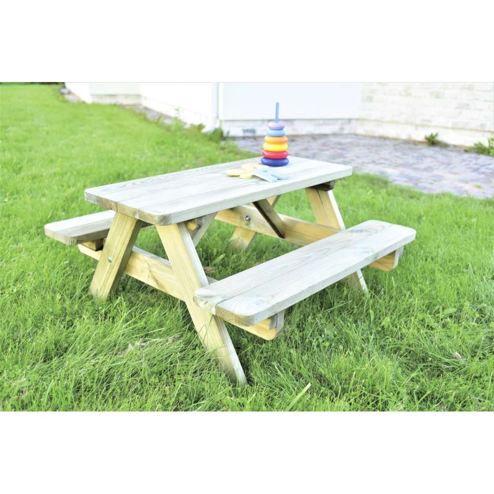 Tavolo in legno picnic per bambini