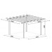 Pergola autoportante in legno 240 cm x 240 cm - h 240 cm