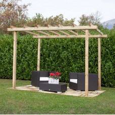 Pergola autoportante in legno 240 cm x 240 cm - h 240 cm