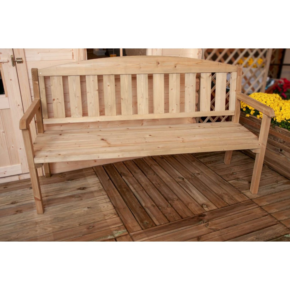 Panca in legno Delia tre posti 