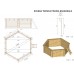 Piscina Losa in legno esagonale diametro 360 cm - h 114 cm