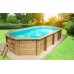 Piscina in legno Losa ottagonale 657 cm - 407 cm - h 116 cm