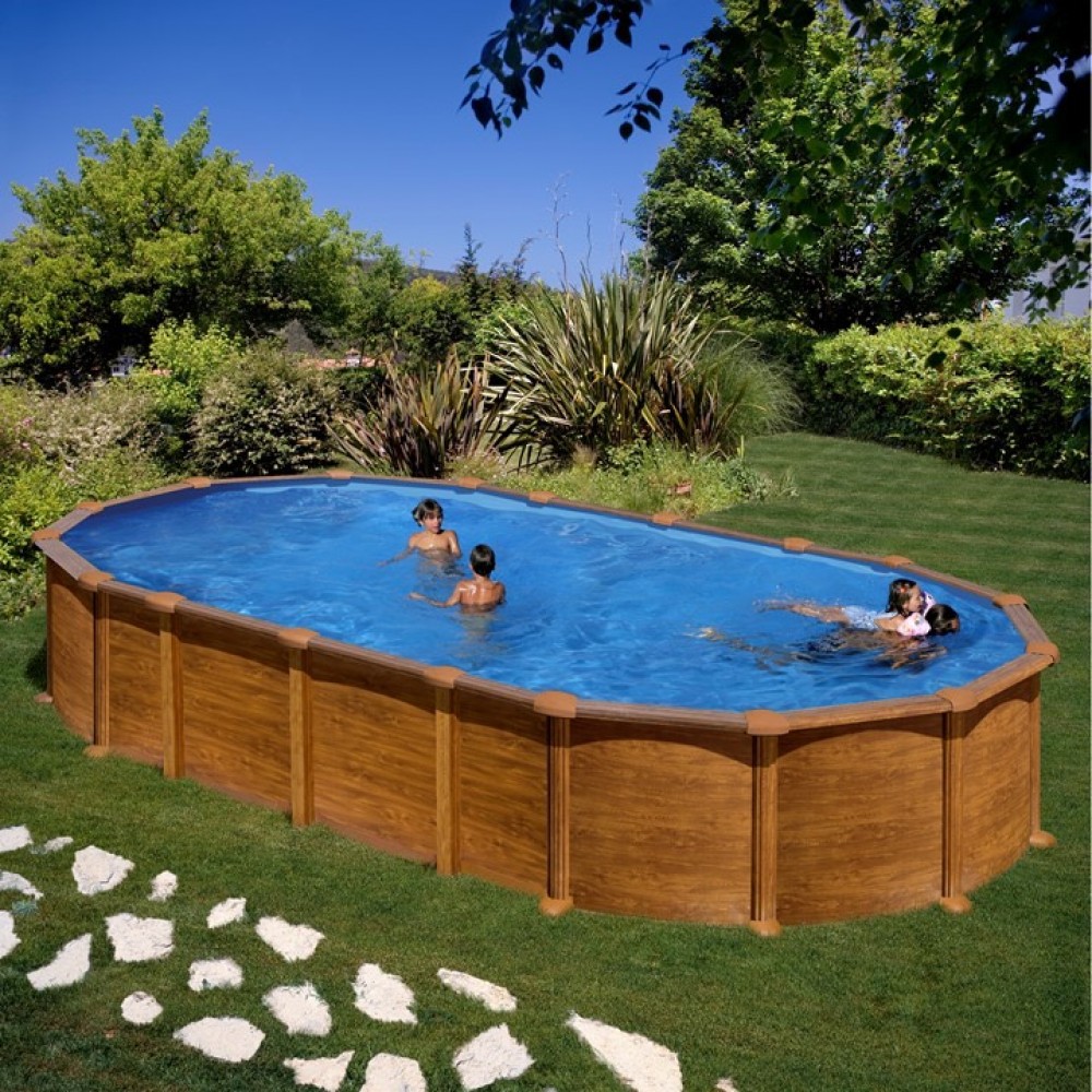 Piscina autoportante acciaio fuori terra Gre Amazonia