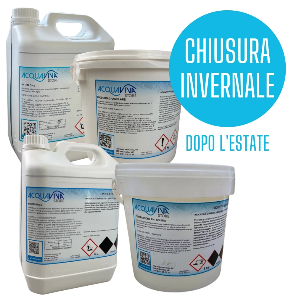 Kit Chimici Chiusura Invernale Piscina