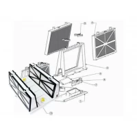 Ricambi gruppo coperchio filtro con cartuccia basic Dolphin
