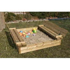 Sabbiera per bambini in legno